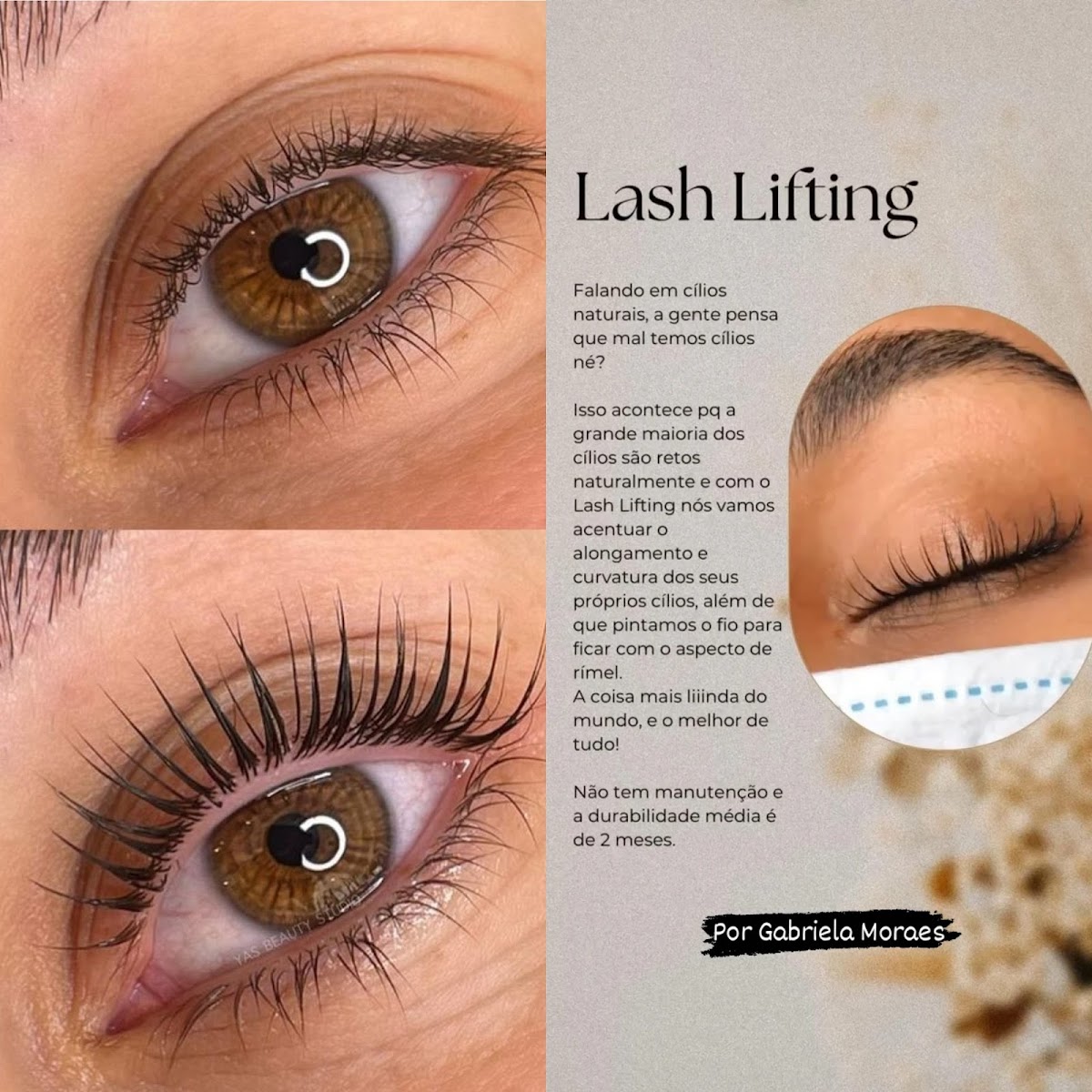 Imagem ilustrativa do serviço Lash Lifting